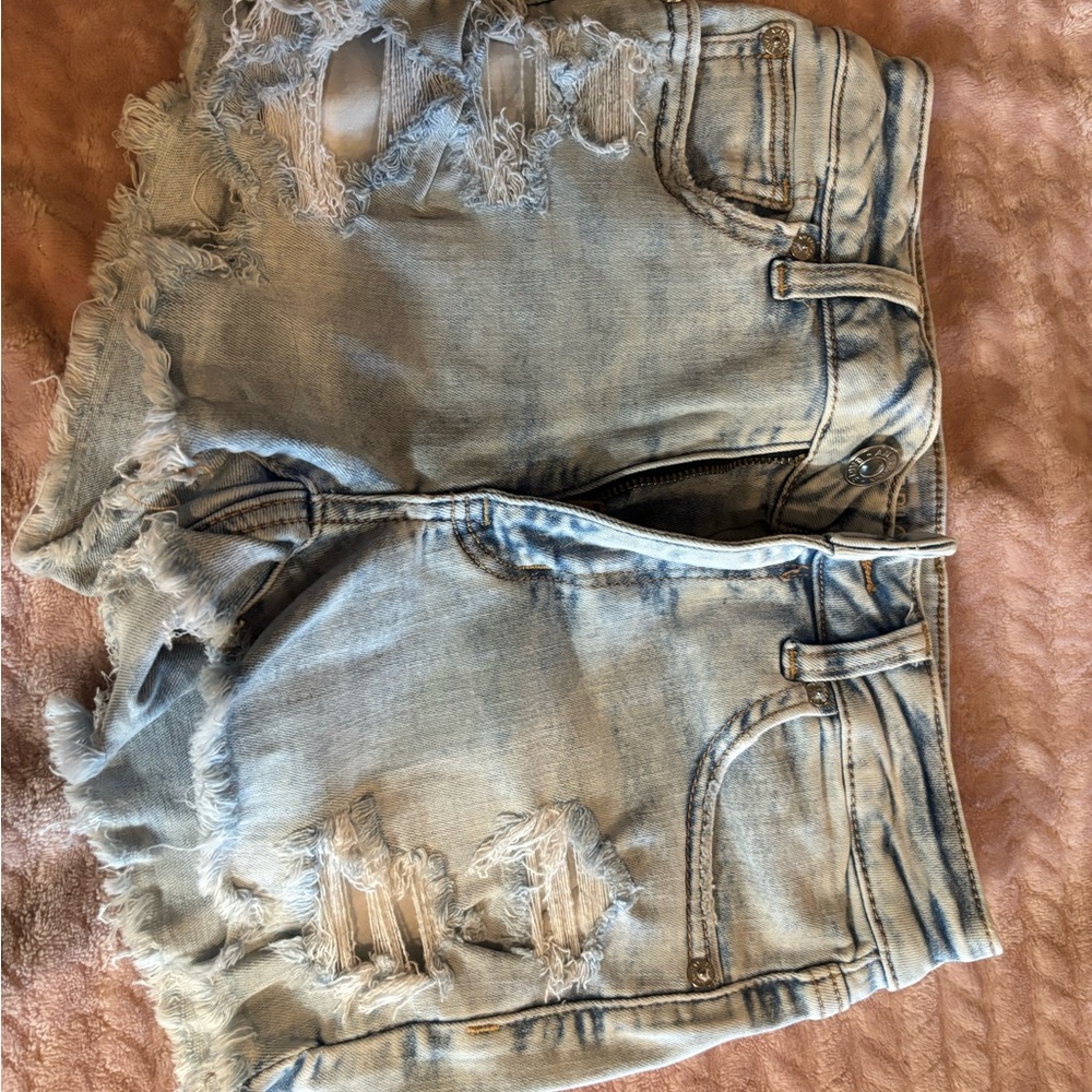 Ripped Jean Shorts
